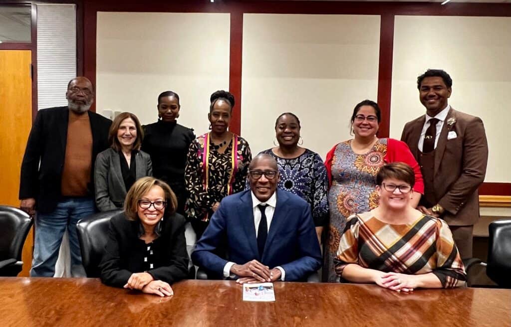 COSTAATT President Dr Keith Nurse visits with the leadership at Raritan Valley Community College